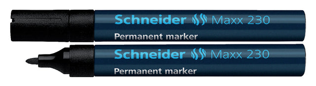 Schneider - Viltstift maxx 230 rond 1-3mm zwart | 10 stuks