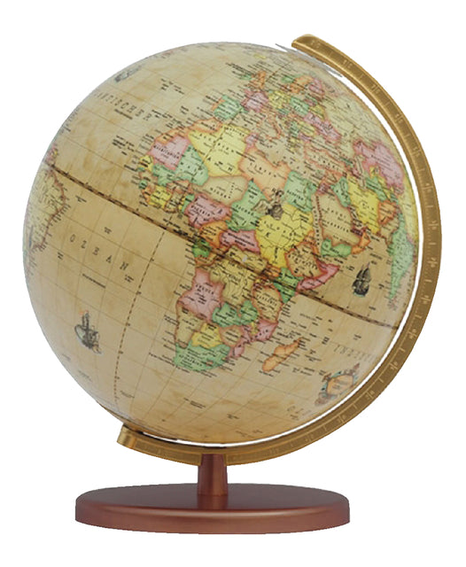 Columbus - Globe Columbus Renaissance pied en bois 30cm 603016 / h