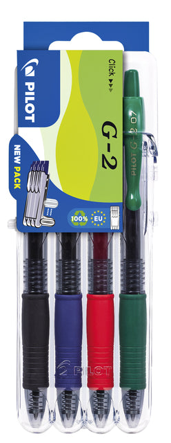 Pilot-gelShrijn set2go Clicker BL-G2-7 0,4 mm réglé sur 4 pièces de base de TSA de base