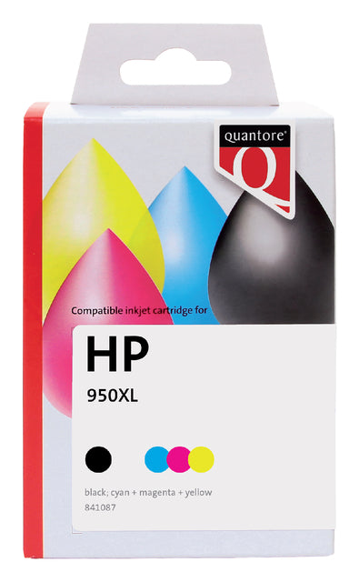 Quantore - Alternative à la cartouche d'encre pour C2P43AE 950XL + 951XL Black + 3 couleurs