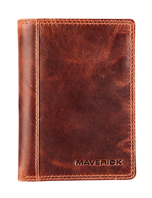 Maverick - Portfolio L'original avec rack de changement RFID Le cuir marron