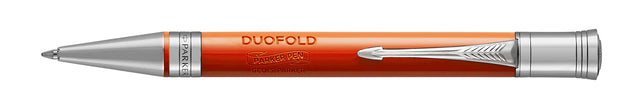 Parker - Ballpen DuoFold Classic Vintage Big Lack Red CT Medium