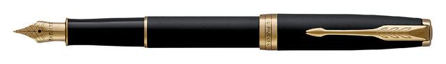 Parker - Fountain Pen Sonnet Matte Black Lacquer GT Fine