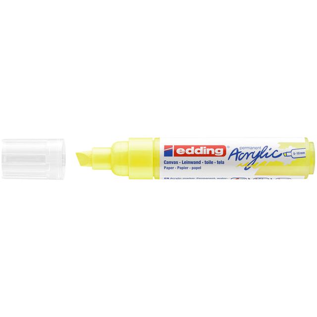 Edding - Acrylmarker edding e-5000 breed neon geel