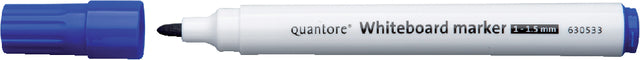 Quantore - Whiteboard Stift autour de 1-1,5 mm bleu | 10 pièces