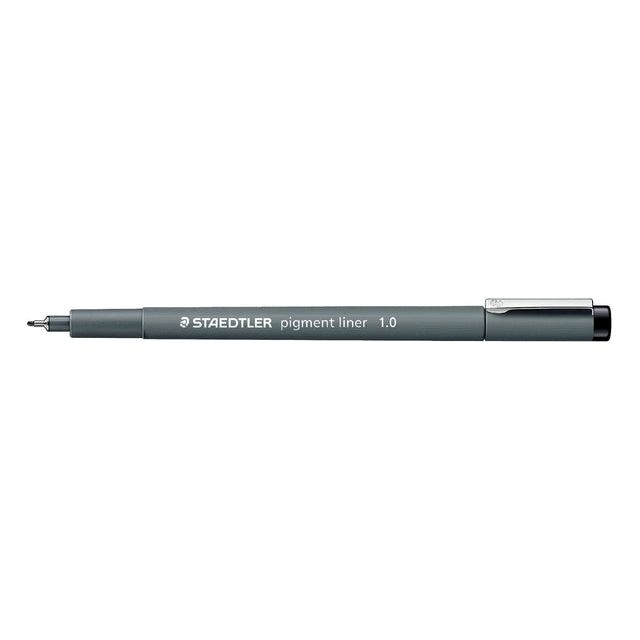 Staedtler - pigment liner fineliner, ronde punt, schrijfbreedte 1,0 mm zwart