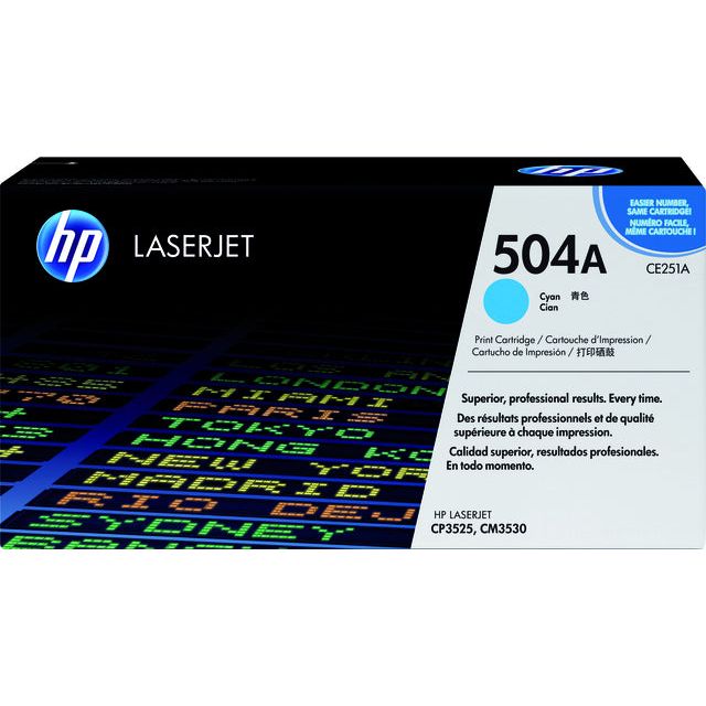 HP - Tonercartridge CE251A 504A Bleu