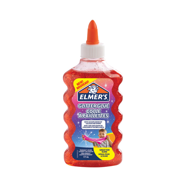 Elmer's - Kinderslijm Glitter 177ml rouge