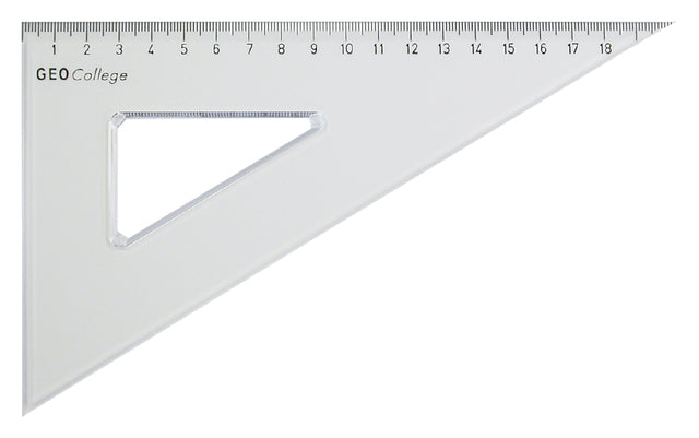 Aristo - Triangle 23620 200 mm 30/60 - Dedegree Transparent | 10 pièces