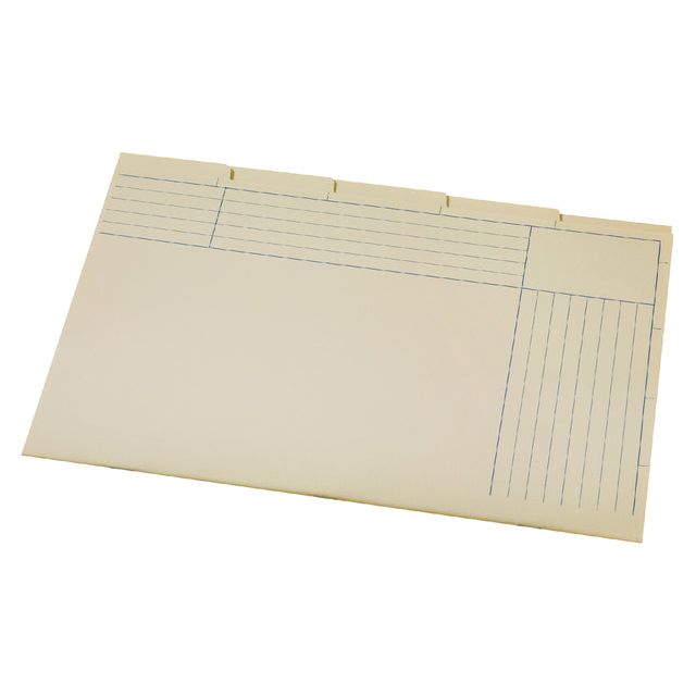 Quantore - Tri Folder Folio 5 Cours 180gr Yellow | 25 pièces