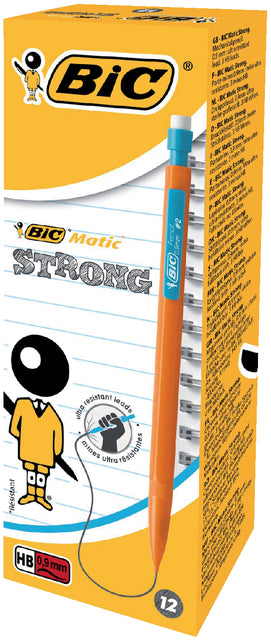 BIC - Vulpotlood Matic Strong 0,9 mm, y compris les marqueurs HB | 12 pièces