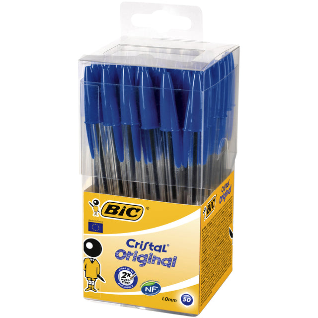 Bic - balpen Cristal, doos met 50 stuks, blauw