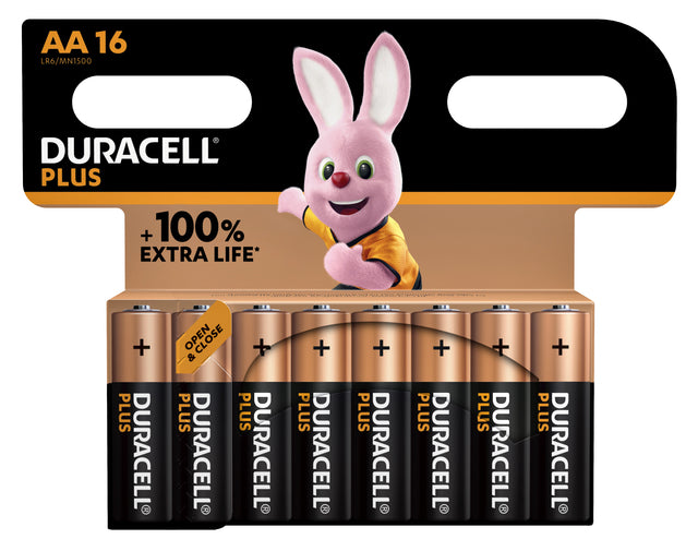 Duracell - Batterie plus 16xaa | 10 pièces