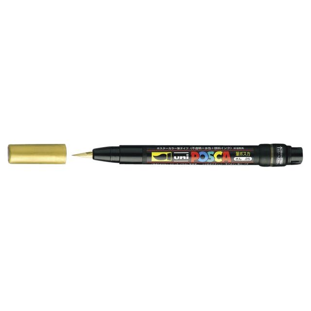 Posca - Brushverfstift  pcf350 1-10mm goud | 5 stuks