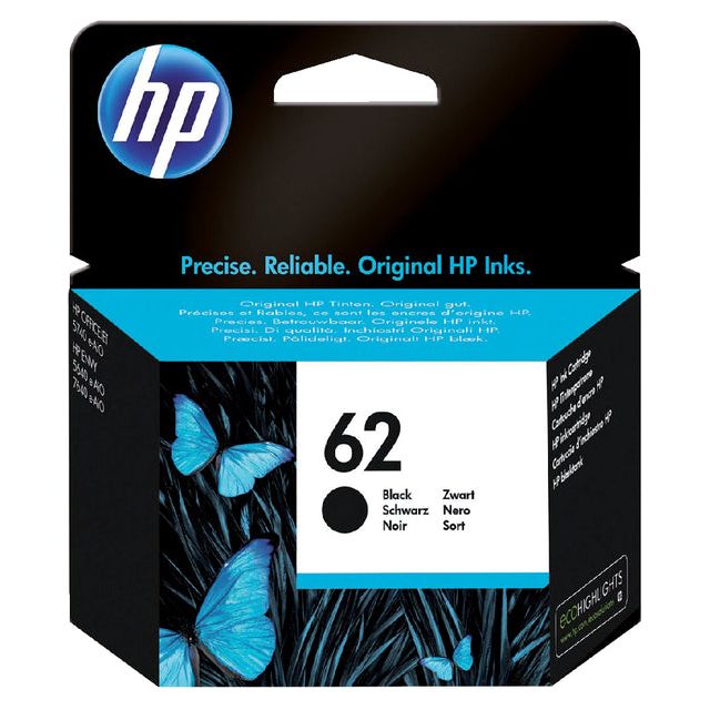 HP - Inkcartridge 62, 200 Seiten, OEM C2P04AE, Schwarz