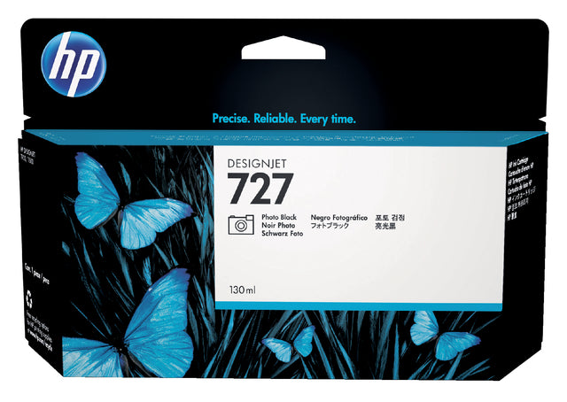 HP - Inkcartridge B3P23A 727 130 ml Foto Schwarz