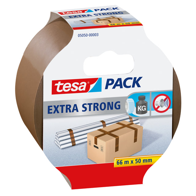 TESA - Emballage 05050 EXTROS STRONG 50mmx66m Brown | 6 pièces