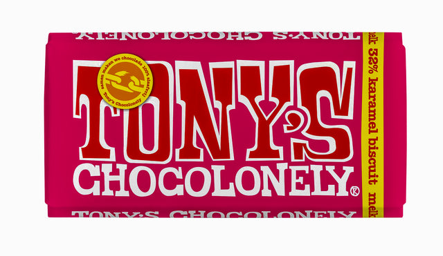 Tony's Chocolonely - Biscuit karamel au lait au chocolat 180GR