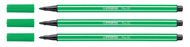 Stabilo - Felt -tip Pen 68/36 Smaragd Green | 10 pièces