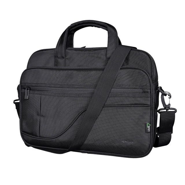 Trust - Sac d'ordinateur portable Sydney Eco 16 pouces noir | 1 pièce | 15 pièces