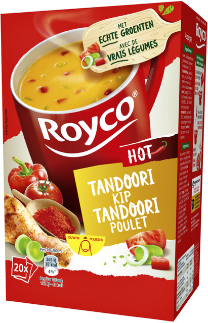 ROYCO - Minute Soup Tandoori Chicken, Pack de 20 sacs