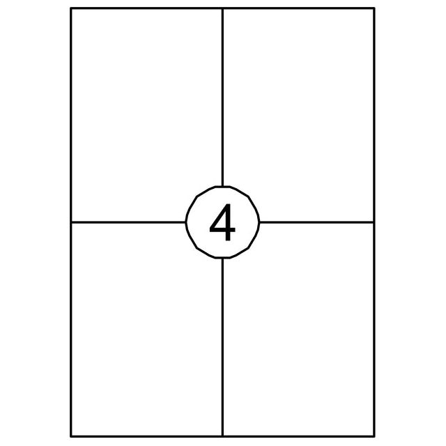 Quantore - étiquette 105x148mm 60 pièces