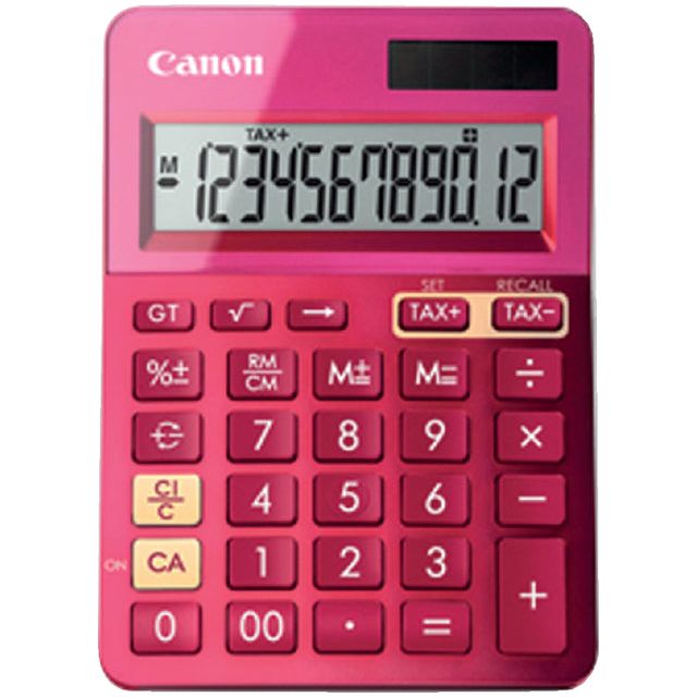 Canon - Calculatrice LS -123K Pink | 1 morceau