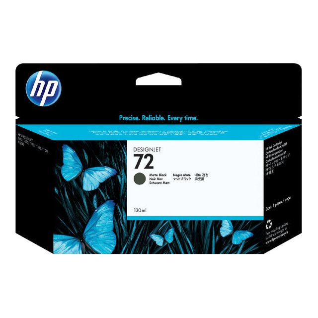 HP - Inkcartridge 72, 130 ml, OEM C9403A, tapis noir