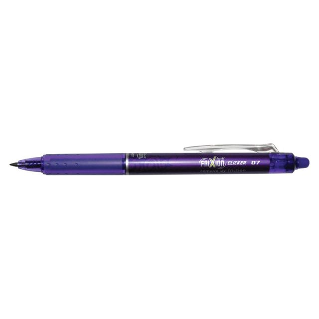 Pilot - Rouleau de clic de balle Frixion, rétractable, point moyen, 0,7 mm, violet