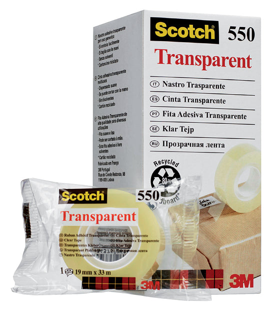 Scotch - transparent E 550 pi 19 mm x 33 m