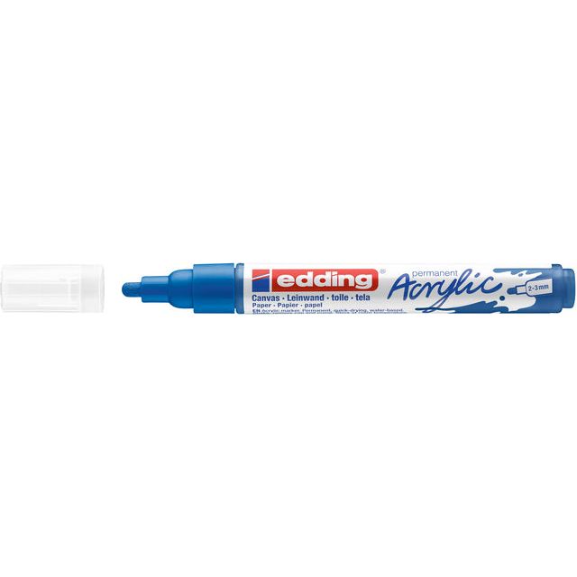 EDDING - Acrylmarker EDDing E -5100 mittelgindlich Blau | 10 Stücke