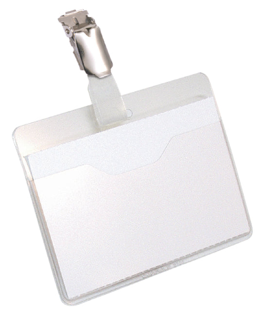 Durable - badge 8106 avec clip allongé ouverte 60x90 mm