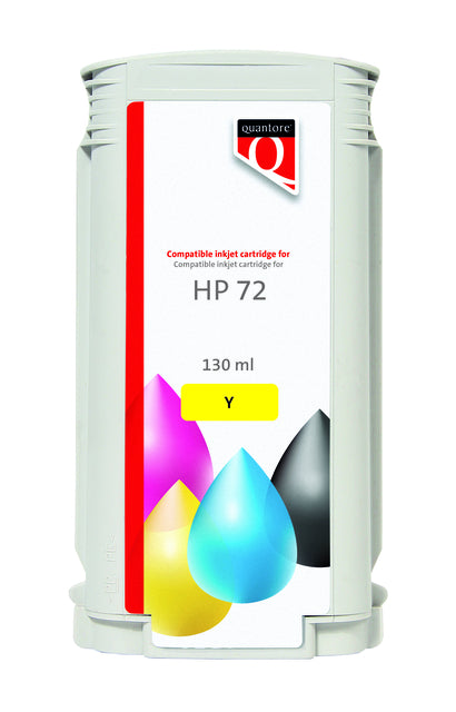 Quantore - Inkcartridge Alternative für 72 C9373a Gelb | 12 Stücke