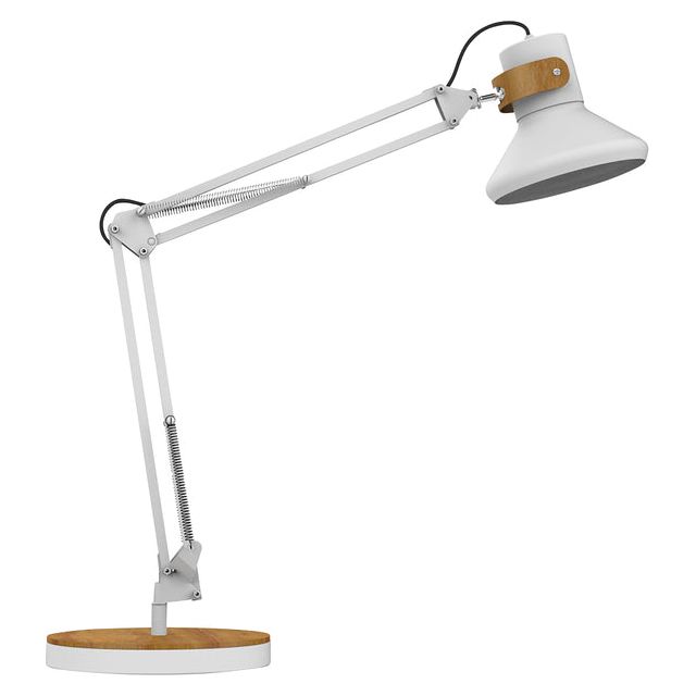 UNILUX - Bureaulamp baya led bamboe wit