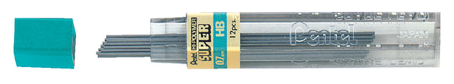 Pentel - Potloodstift pentel hb 0.7mm 12st zwart | 12 stuks