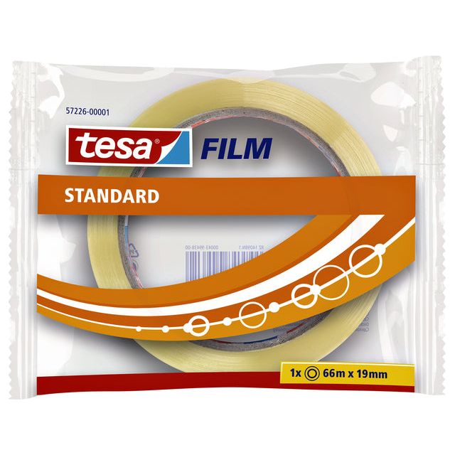 TESA - Film de bande d'emballage standard 19mmx66m