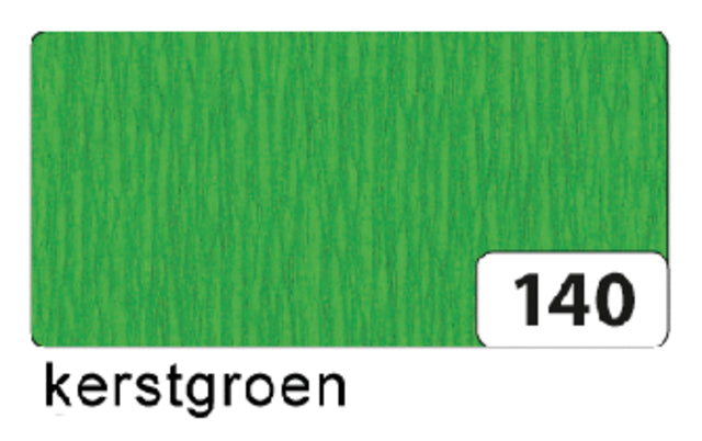 Folia Paper - Crepe Paper Folia 250x50cm NR140 Christmas Green | 10 pièces