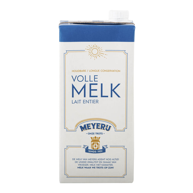 Meyerij - Milk Meyerij plein de longue durée de vie 1 litre | Ompoot A 12 pack x 1 litre