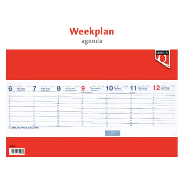 Quantore - Woche Plan Agenda 2023 | 1 Stück | 10 Stück