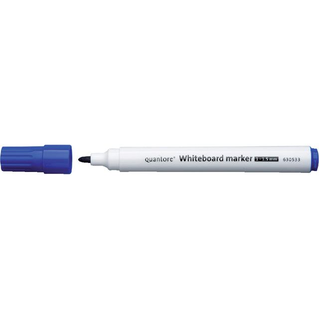 Quantore - Whiteboard Stift autour de 1-1,5 mm bleu