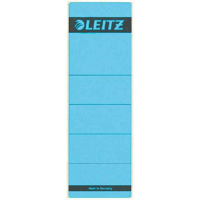 Leitz - Back Labels, Selbstadhäsion, ft 6,1 x 19,1 cm, Packung von 10 Teilen, blau