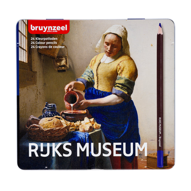 Bruynzeel - crayons de couleur Milkmaid Blik de 24 morceaux d'assorti | 6 pièces