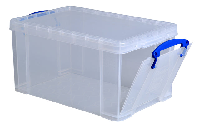 Reaxly utile - boîte de rangement boîte 14 litres avec ouverture à l'avant, transparent