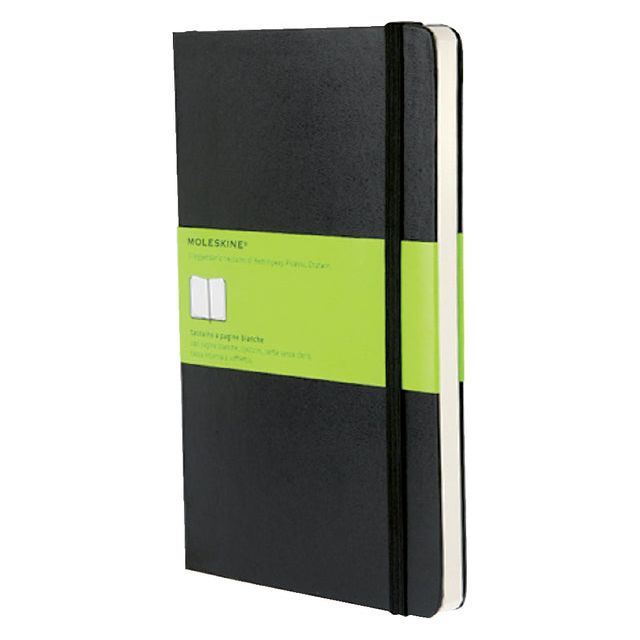 Moleskine - Notebook, ft 13 x 21 cm, simple, couverture dure, 240 pages, noir