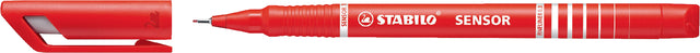 Stabilo - SENSOR fineliner, 0,3 mm, rood