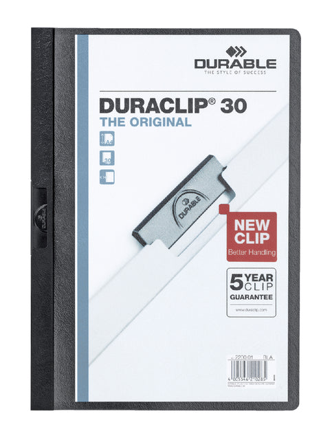 Durable - Klemmap Duraclip Original 30 Black