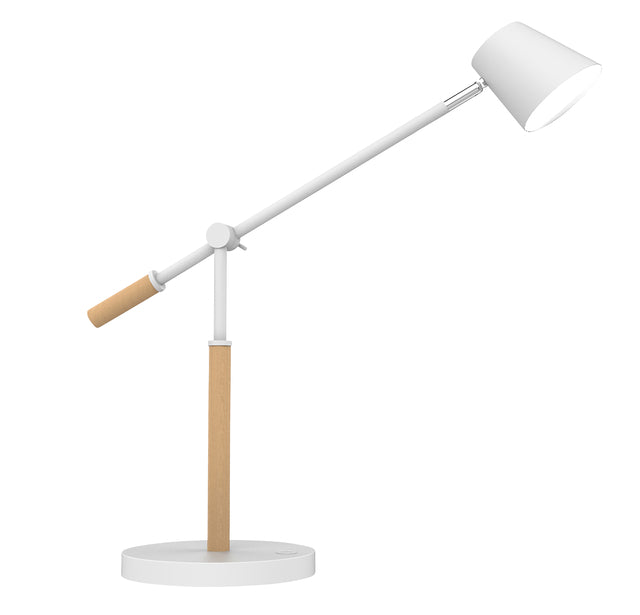 UNILUX - Bureaulamp vicky led hout wit