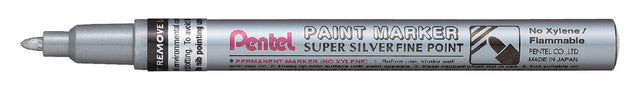 Pentel - Viltstift pentel msp10 rond 1.5mm zilver | 12 stuks