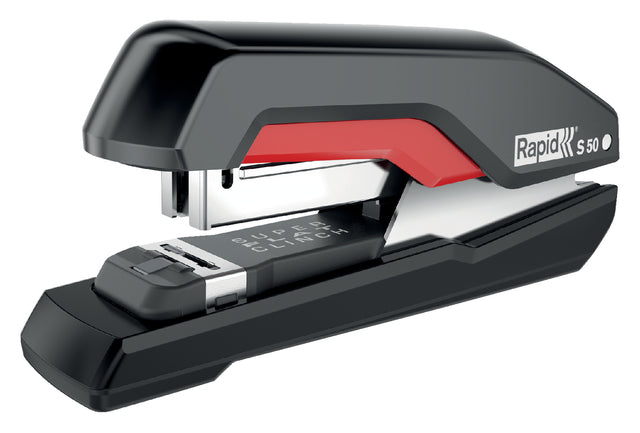 Rapid - Nietmachine S50 Halfstrip 50vel 24/6 noir / rouge