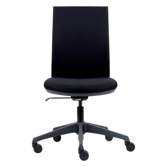 EuroSeats - Chaise de bureau sièges Canillo rembourrés en arrière noir